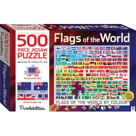 Puzzlebilities: Flags Of The World 500 Piece Jigsaw Puzzle
