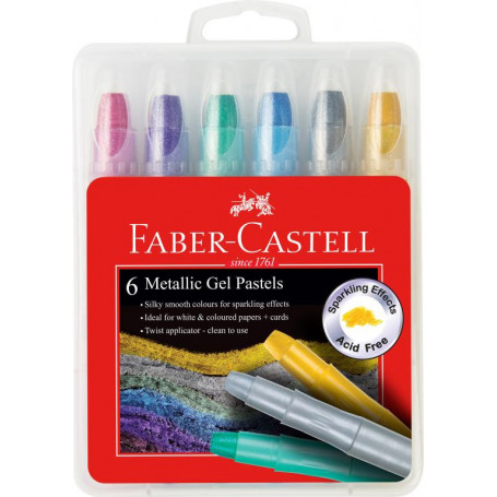 Faber-Castell Metallic Gel Pastel 6pc