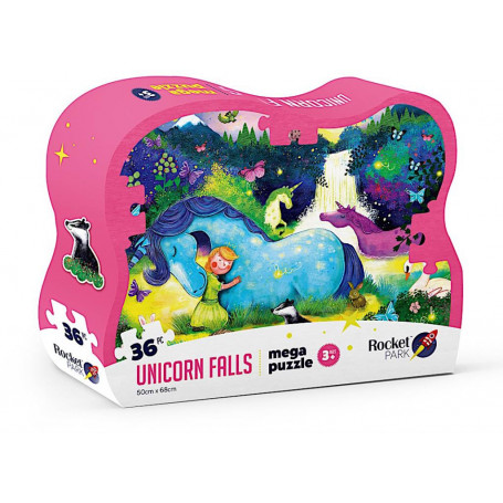 Rocket Park Unicorn Falls 36Pc Mega Puzzle