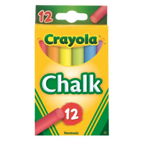 Crayola 12 Chalk Assorted Colours