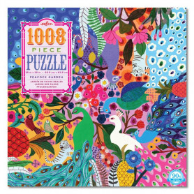 Eeboo 1008 Pc Puzzle Peacock Garden