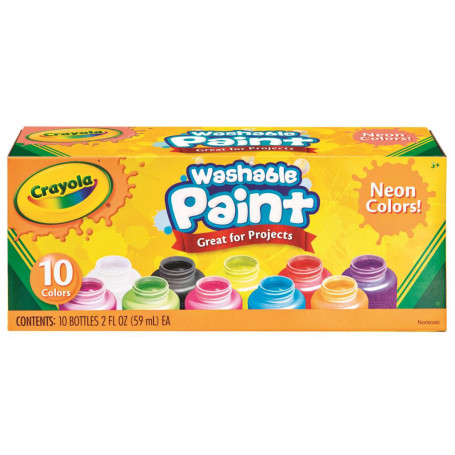 Crayola 10 Washable Neon Paint