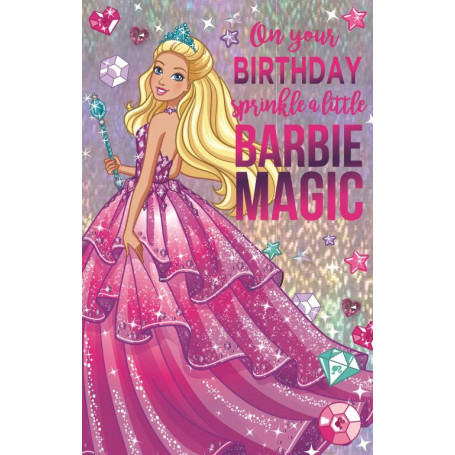 Card - Barbie Wand Gems
