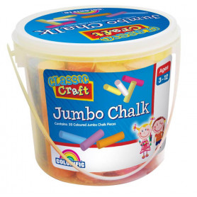 20 Pc Jumbo Chalk In Bucket