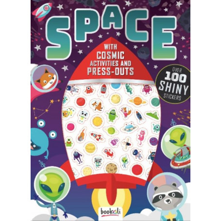 Metallic Puffy Stickers Space