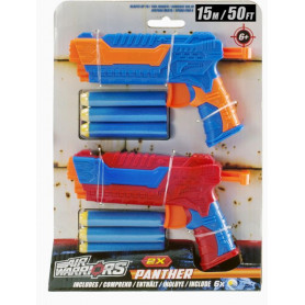 Air Warriors Panther 2 Pack With 6 Long Distance Darts