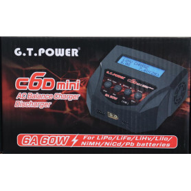 GT - Mini Charger Multi Chem AC 6 Amp Li 2-4S, NiCD/Ni-MH 6-8S