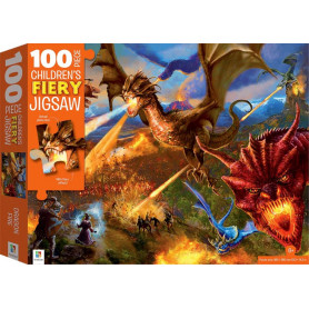 100-Piece Children’S Fiery Jigsaw: Dragon Fire