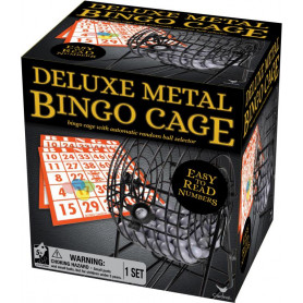 Cardinal - Classic Deluxe Bingo Cage Black & Gold