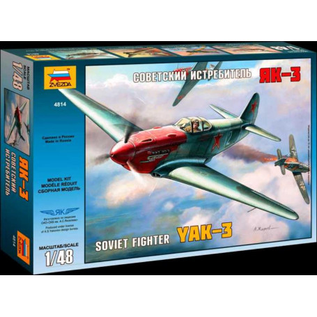 Zvezda 4814 1/48 Yak-3 Soviet WWII Fighter Plastic Model