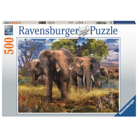 Ravensburger - Elephant Family 500Pc