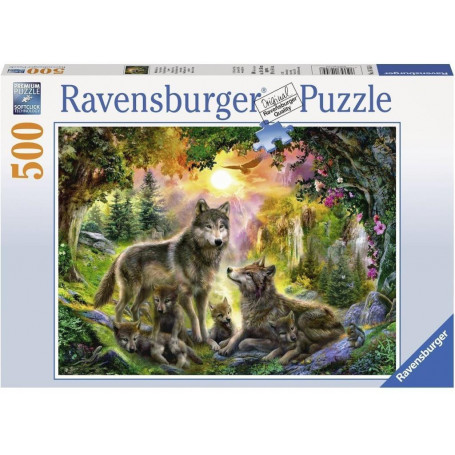Ravensburger Wolf Family in Sunshine Puzzle 500Pc
