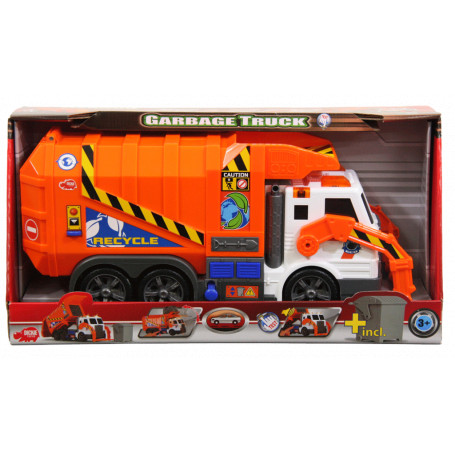 Dickie Toys Garbage Truck Orange