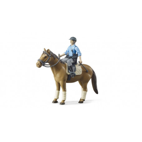 Bruder Mounted Police, Horse + Policeman