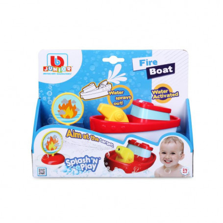 Bbjunior Splash N Play Fire Boat With Water Spray