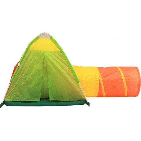 Bright Coloured Tent & Tunnel