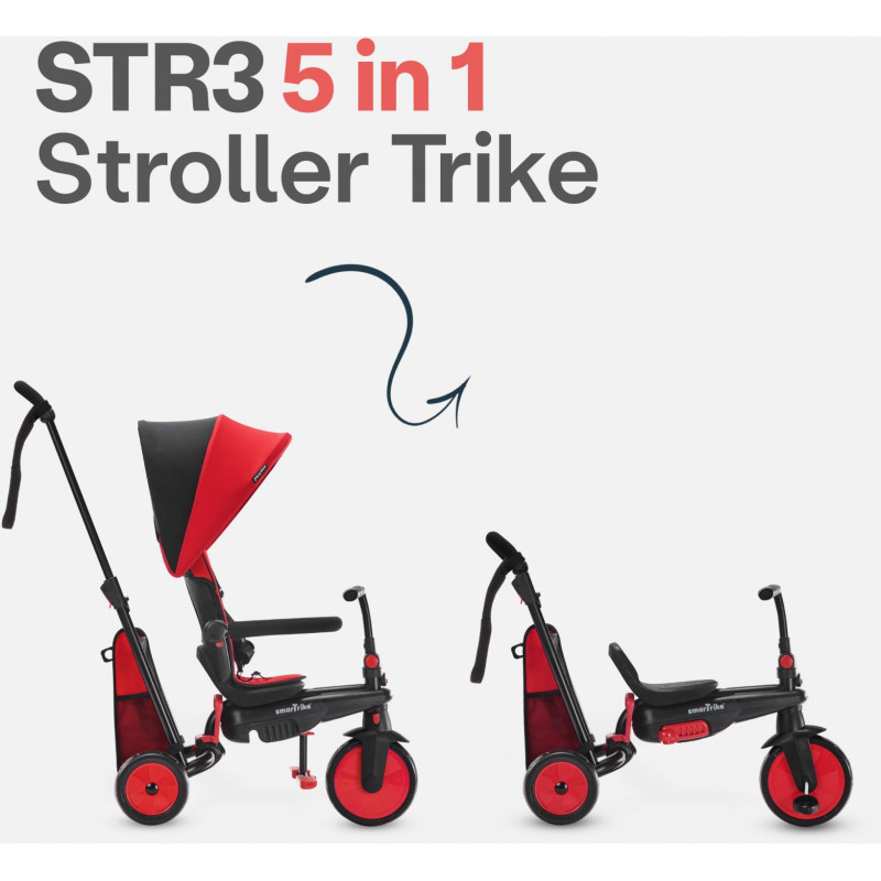 STR3 Plus Red Folding Stroller Certified Trike - Afterpay