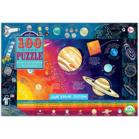 Eeboo - 100 Pc Solar System Puzzle