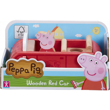 Peppa Pig Wood Play Family Car & Figure