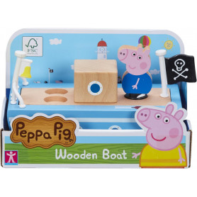Peppa Pig Wood Play Boat & Figure