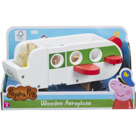 Peppa Pig Wood Play Aeroplane & Figure