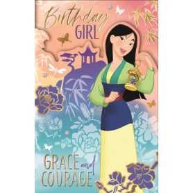 Disney Card Birthday Girl Grace and Courage