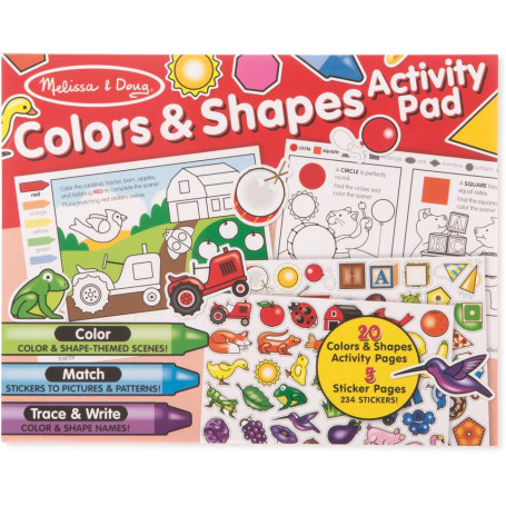 Melissa & Doug Colours and Shapes Activity Pad