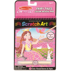 Melissa & Doug On the Go Fairy Tales Colour-Reveal Pad Scratch Art