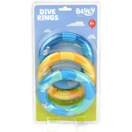 Bluey Dive Rings (3Pk)
