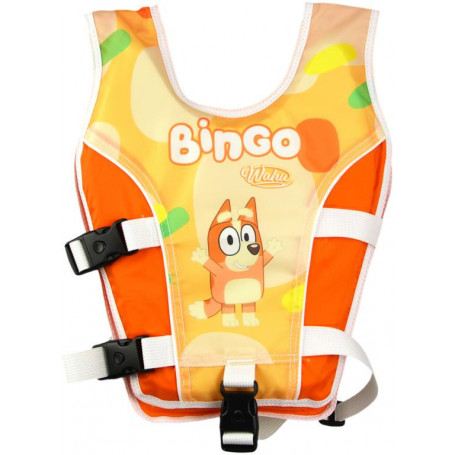 Bluey Swim Vest Child Small 15-25kg Bingo Orange Afterpay - Main Image