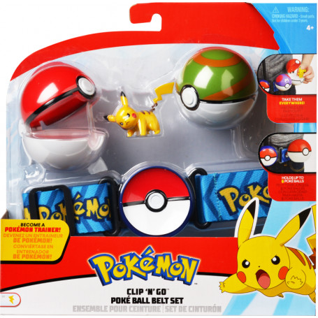 Pokemon Clip N Go Poke Ball Belt Set- Assorted