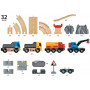 Brio World Rail and Road Loading Set with 32 Pieces