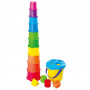 PLAY - Rainbow Cups And Shapes Bucket