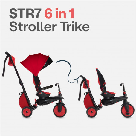 SmarTrike STR7J Red Folding Stroller Certified Trike -