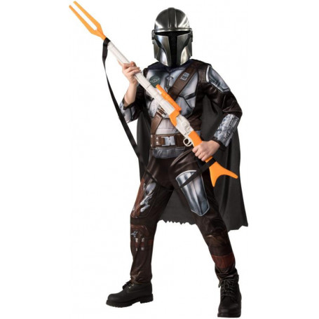 Mandalorian Deluxe Costume - Size 3-5. Blaster and Shoes Not Included