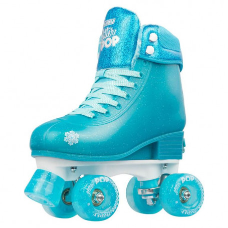 Glitter Pop Size Adjustable Roller Skates Teal | Med 3-6