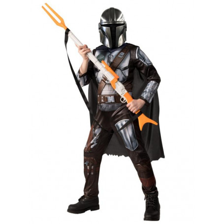 Mandalorian Deluxe Costume - Size 6-8 - Blaster and Shoes Not included