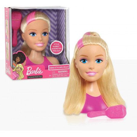 Barbie mini best sale blonde styling head