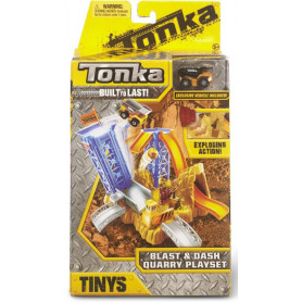 Tonka Tinys Playset- Blast And Dash Quarry