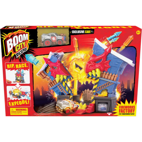 Boom City Racers S1 Fireworks Factory Playset