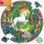 Eeboo - 500 Piece Puzzles 500Pc Round Puzzle Unicorn