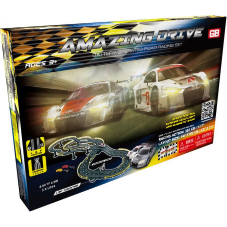 Amazing Drive Road Slot Racing Set Battery Not Included