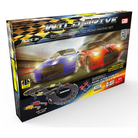 Wild Drive Road Slot Racing Set Batteries Not Included