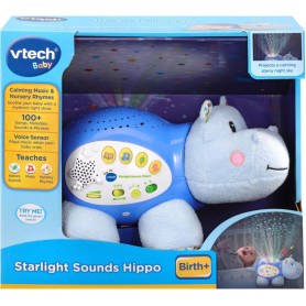 VTech Little Friendlies Starlight Sounds Hippo Blue