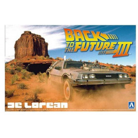 1/24 Back to The Future DeLorean Model from Part III and Railroad