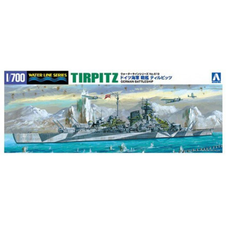 1/700 German Battleship Tirpitz Plastic Model Kit