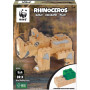 FabBrix Wood Building Bricks WWF Rhinoceros