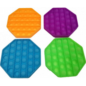 Pop It Fidget Toy Octagon - Assorted Colours