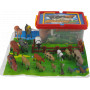 Carry Box Of Farm Animals Assorted