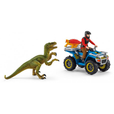 Schleich Dinosaurs Quad Escape from Velociraptor